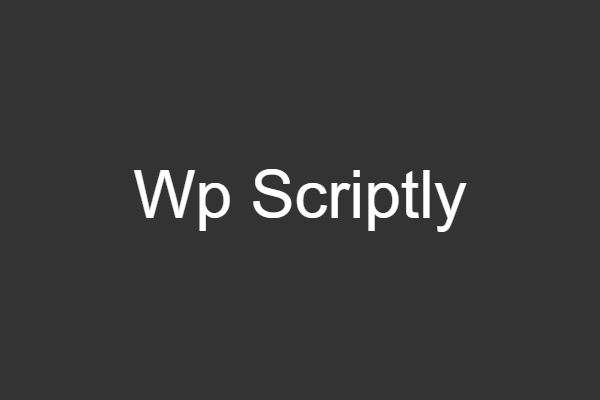 Wp Scriptly