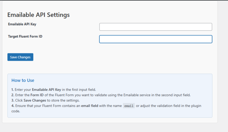 Fluent Forms & Emailable Plugin: Real-Time Email Verification for WordPress