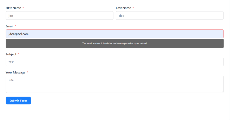 Reoon Email Verifier Plugin for Fluent Forms – Prevent Invalid Emails