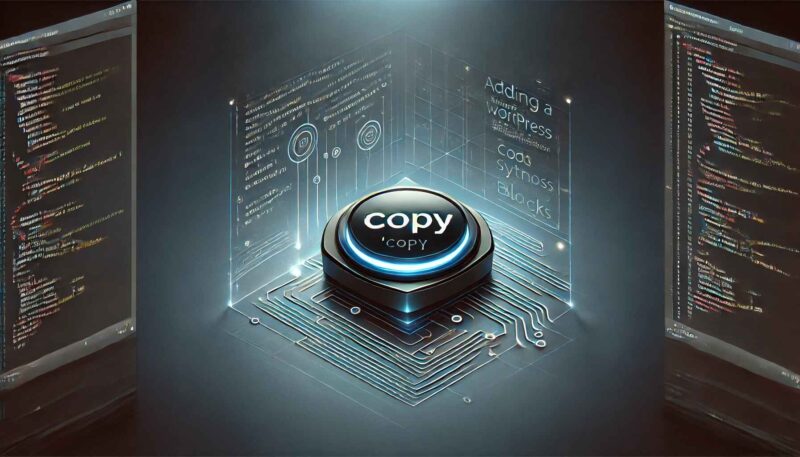 Adding a copy button to code syntax