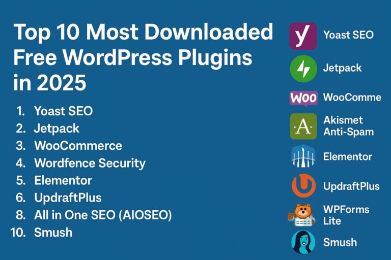Top 10 Most Downloaded Free WordPress Plugins