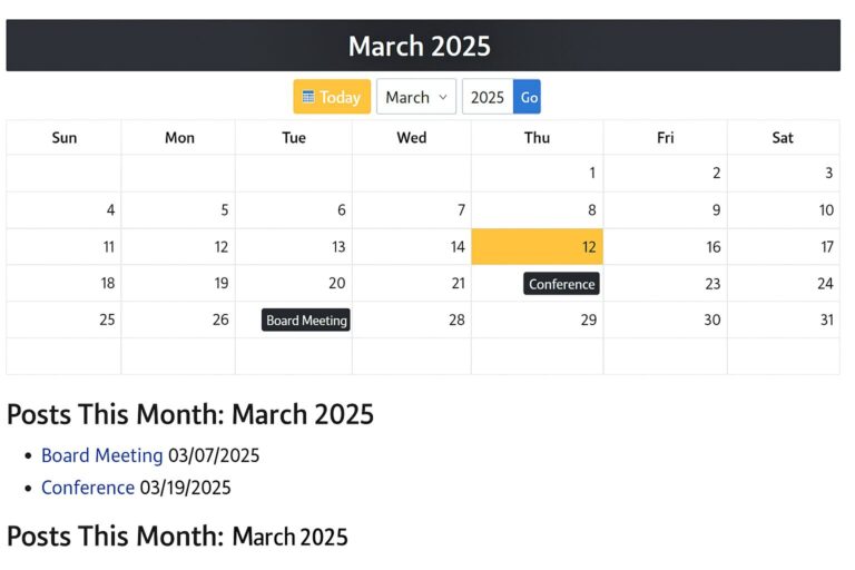 Events-Month-Calendar