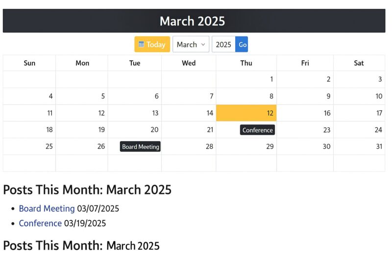 Events-Month-Calendar
