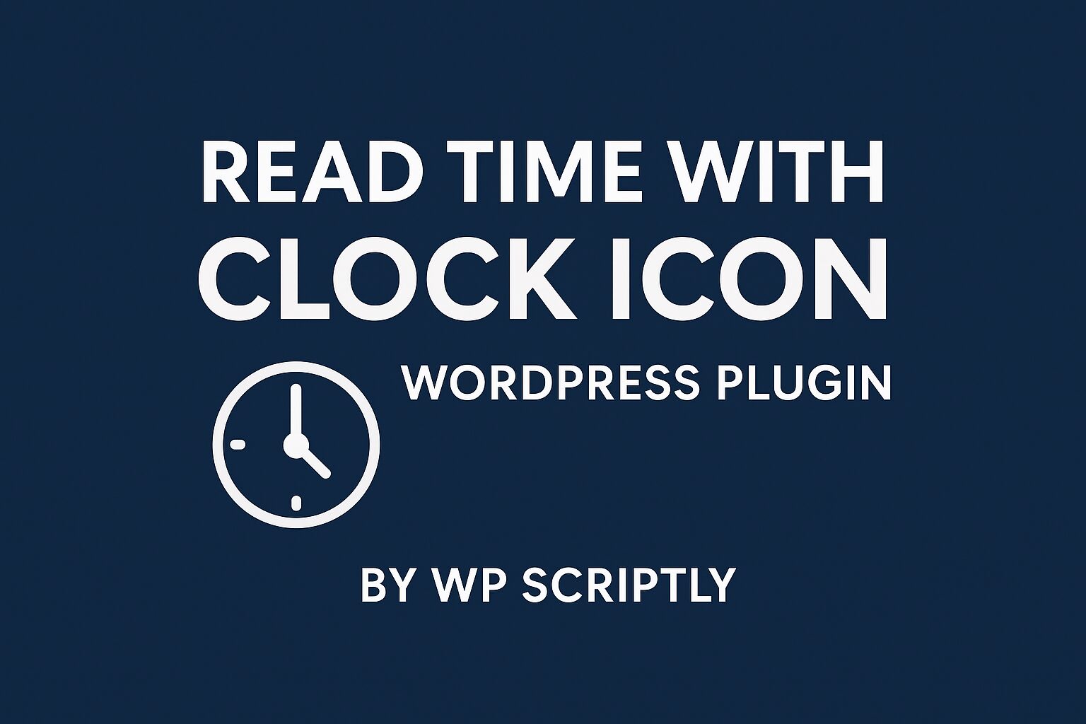 Read Time with Clock Icon