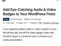 Wordpress Media Post